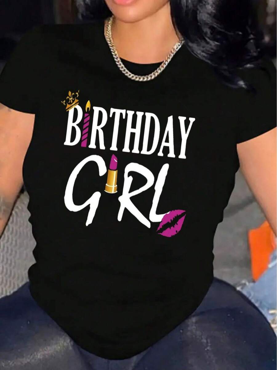 1 camiseta casual de manga corta para mujer, 100% algodón grueso - cuello redondo cómodo, top suave y bonito, 180g 100% algodón. - Negro - Ver 1