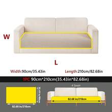 1pc Solid Color Minimalist Chenille Sofa Cushion, Anti-Slip Wear-Resistant, Pet Stain-Resistant, Suitable For 1-4 Seater Sofa Protection, All-Season Use, Suitable For Living Room Bedroom Study Decoration, Machine Washable - Multiple Styles - View 42