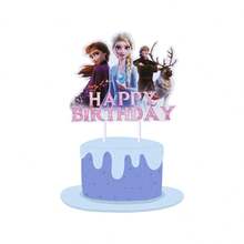 25pcs Cake Decorating Set, Anna And Olaf Themed Cake Decorations, Suitable For Birthday Party Decorations - Cartoon Cake Power Strip - View 5