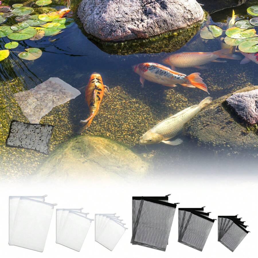 3 Stück Aquarium Filterbeutel Set für klare Wasserqualität im Aquarium-Werkzeugsätze - A - Übersicht 1