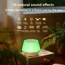菱形白噪音机，带10种自然音效和变色夜灯 - 多色光 - 查看 2
