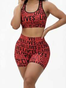 Premium Fitness Gym Set Lives Zero Transparency - 紅色 - 查看 2