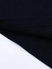 Camiseta Temática de Pesca para Mujeres y Hombres 100% Algodón 180gsm Manga Corta Cuello Redondo con Estampado de Peces (Diseño de Anzuelo, Línea y Plomo) - Ropa Divertida para Entusiastas del Aire Libre, Lavable a Máquina, Ideal para Verano - Negro - Ver 4