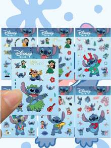 Disney | 8 張夏季可愛 Lilo & Stitch 卡通度假貼紙，美學夏威夷度假貼紙，適用於滑板、衝浪板、冰箱、剪貼簿、日記本、水瓶、筆電、行李箱、手機、汽車、摩托車，生日禮物、學校、聖誕派對 - 1 Set - 查看 6