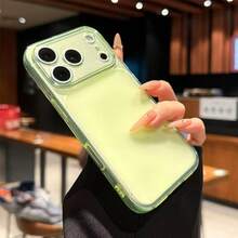 磨砂半透明 TPU 軟殼，相容 iPhone 17 Pro Max、16 Pro Max、15、13 - 綠色 - 查看 4