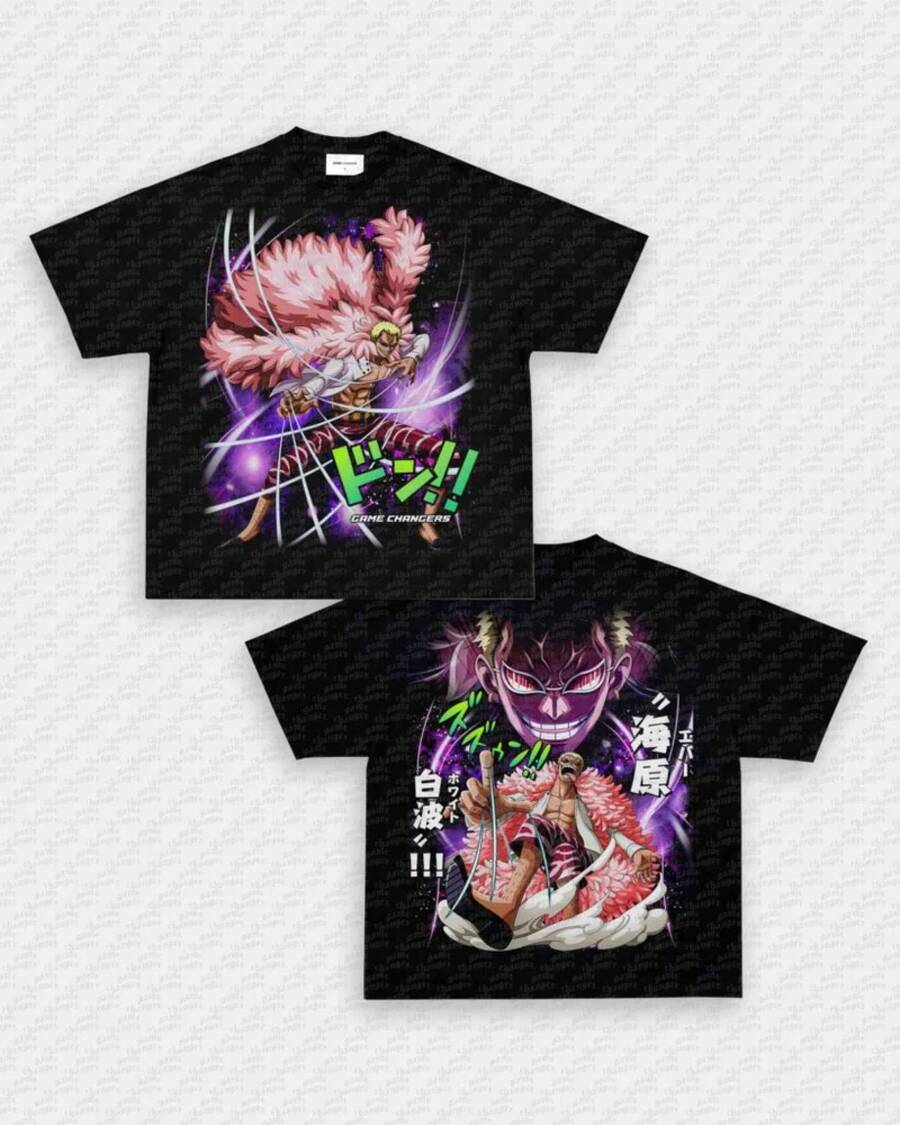 Attack On TitanDONQUIXOTE DOFLAMINGO TEE - [DS] - WINS™ GAME CHANGERS TEE - WINS LAHot-Selling Plus-Size T-Shirts S-5XL - 黑色 - 查看 1