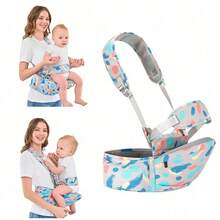 Four Season Baby Hip Seat Carrier Baby Waist Stool For Child Infant Toddler With Adjustable Strap Buckle Pocket Soft Inner Huge Storage - Light Grey - View 3
