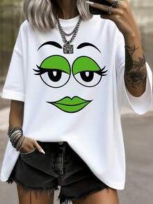 Dam-T-shirts - Vitt - Visa 1