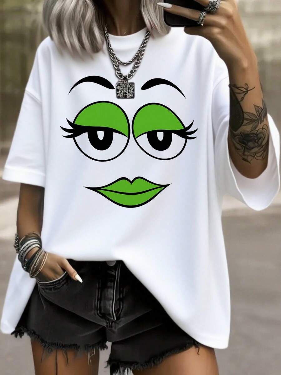Dam-T-shirts - Vitt - Visa 1