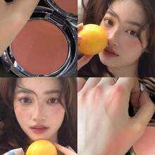 HERORANGE Rubor de Terciopelo Polvo Ultrafino Suave Acabado Aterciopelado Tonos Nude Naturales Apagados Ilumina la Tez Crea un Look Coreano Femenino Alta Pigmentación Mezclable Maquillaje Diario para Mejillas Imprescindible - Multicolor - Ver 2