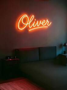 Biển hiệu đèn neon tùy chỉnh, bảng tên neon cá nhân hóa, thích hợp trang trí tường, phòng ngủ, biển hiệu đèn neon cá nhân hóa, quà tặng đám cưới, sinh nhật, Giáng sinh, Ngày của Mẹ, quà tốt nghiệp. - Màu Hồng Tươi - Xem 5