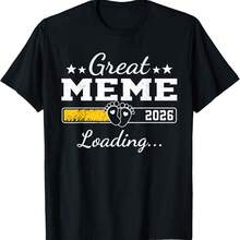 Great Meme 2026 Loading Pregnancy Announcement T-Shirt - Negro - Ver 1