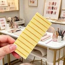 1pc Multi-Compartment Acrylic Nail Stamping Plate Storage Box, Desktop Nail Sticker Organizer Rack, Portable Nail Foil Roll Storage Box, Nail Polish Color Card Display Stand - Multicolor - View 8