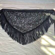 1pc Women's Sequin Fringe Belly Dance Hip Scarf - Shimmering Waist Wrap For Carnival, Jazz Dance, Festivals & Nightclubs Bohemian Retro Beach Party Costume Accessory,Beach Accessories For Women - Multicolor - View 6