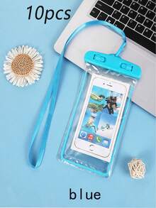 10/8/6/5/4/3/2/1 pièce Pochette de téléphone universelle imperméable, sac étanche pour téléphone avec écran tactile scellé pour la plongée, compatible avec les modèles 15/14/13 Pro Max Plus et supérieurs, convient pour la natation, la plongée, le rafting et autres sports nautiques, essentiel pour la natation intérieure en automne/hiver, accessoire de voyage indispensable, sac de sport indispensable pour les vacances, convient pour les sports, la fitness, l'exercice, les voyages, les vacances, unisexe - Multicolore - Voir 84