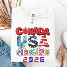 2026 World Cup Jersey, Soccer Jersey, USA, Canada, Mexico, Unisex Soccer Jersey, Gift For Soccer Fans | Exquisite Design | Loose And Comfortable | Easy To Match | - 白色 9 - 查看 1