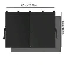 1/2pcs Magnetic Double-Layer Car Sun Shade, Suitable For Rear Side Windows, Provides Full Or Half Blackout Privacy Coverage, Magnetic Car Window Curtain - Multicolor - View 5