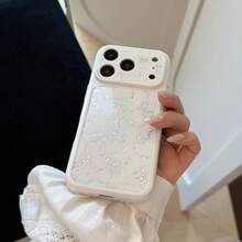 Ốp lưng điện thoại mềm GUCADI màu trắng ngọc trai, thiết kế xoắn thắt nút, tương thích với Apple 17 Pro Max, 16 inch (có nơ mạ), 13 inch (cửa sổ lớn), 15 inch (thiết kế sang trọng), phong cách sáng tạo, hình học, tối giản, độc đáo, thanh lịch, sang trọng, phong cách . - Trắng ngọc trai - Xem 5