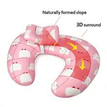 Ergonomic Nursing Pillow - Suitable For Breastfeeding And Postpartum Support, With Removable Soft Cover, Portable Handheld Design, Comfortable Feeding Cushion, Ideal For Moms And Newborns, Perfect Baby Shower Gift - Color 2 - View 3