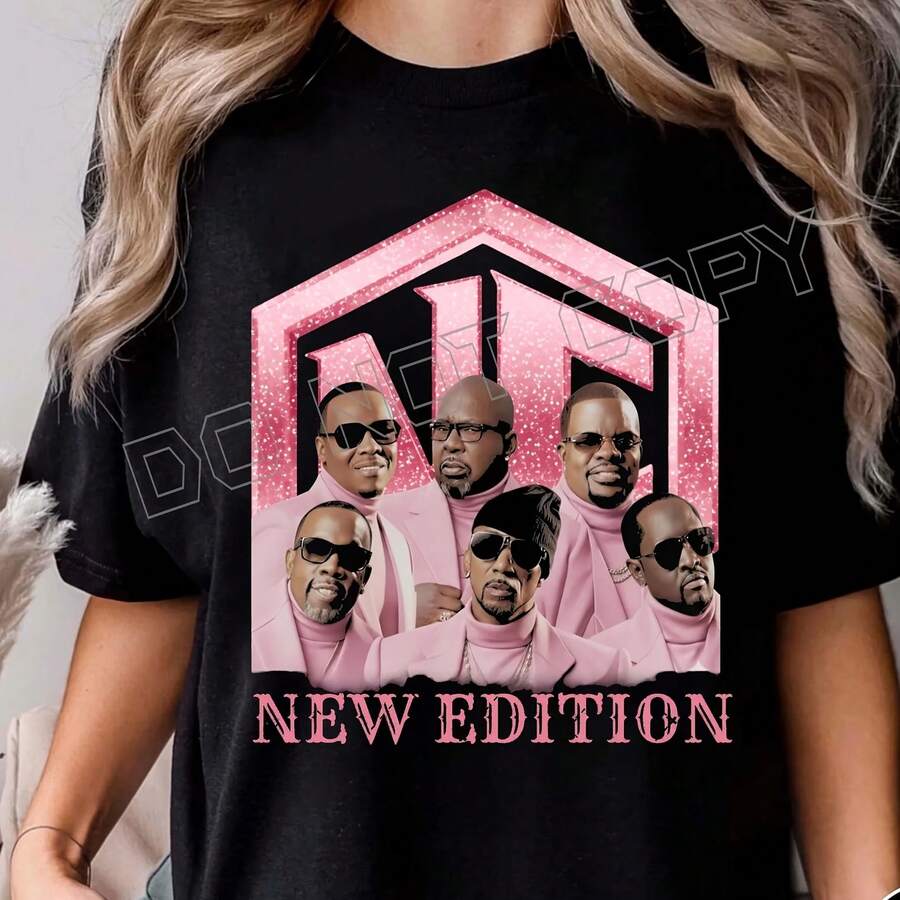 The New Edition Way Tour 2026 T-Shirt Unisex Tee - Black - View 1