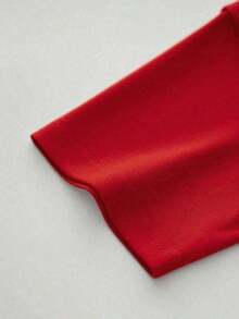 Figura de escultura clásica con mensaje filosófico sobre valorar el presente y la esperanza del futuro camiseta para mujer blanca cómoda de 100% algodón suave y resistente ideal para uso diario,maija mujer. - Rojo - Ver 7
