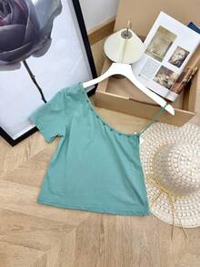 Women Tops - Mint Green - View 4