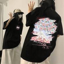 Camiseta de algodón blanca para mujer, camiseta de manga corta, top de verano para mujer, camiseta básica para mujer, camiseta de algodón para mujer, conjunto de pareja para mujer. - Negro - Ver 12