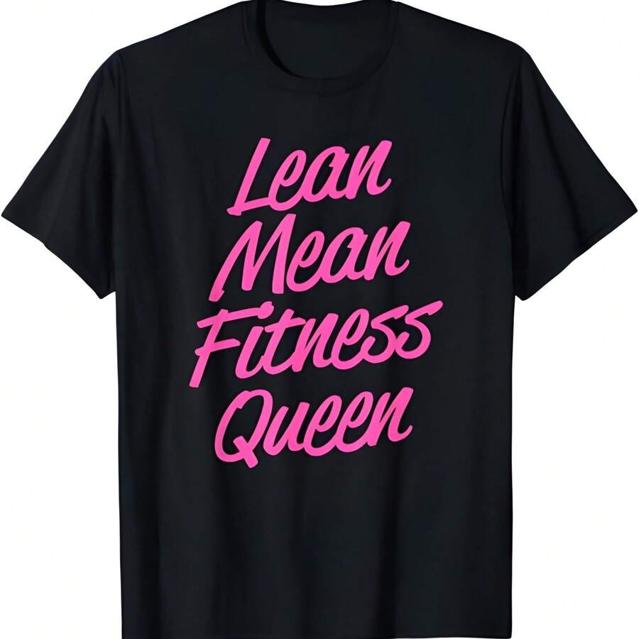 Camiseta gráfica Trendys Lean Mean Fitness Queen - Negro - Ver 1