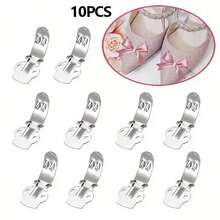 10pcs Elastic Detachable Shoe Clips Flower Decor DIY Accessories - View 6