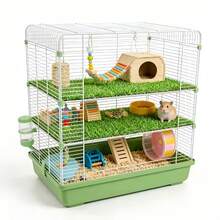 5pcs 1pc Reusable, Washable Small Pet Grass Mat, Suitable For Hamsters, Guinea Pigs, Can Be Used To Decorate Hamster Cages, Suitable For Hamsters, Mice And Other Small Pets' Living Environments - Reusable Grass Mat. - View 8