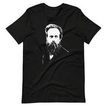 Sam Beam Iron & Wine Portrait Schwarzes Kurzarm-Unisex-T-Shirt, Unisex-T-Shirt, Sportbekleidung, Oberteile, Y2K-T-Shirts für Herren, Bekleidung - Schwarz - Übersicht 1