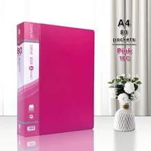 A4 PP File Folder 10-100 Pages, 1/5 Pcs, Portable Document Storage Folder, Multi-Color Lightweight File Folder, Office & Student Use - Single Piece - View 41