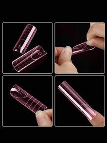 150 miếng/hộp màng nối móng tay đầu phẳng - Hồng - Xem 5
