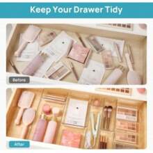 25Pcs Draw Organiser Plastic Box Desk Drawer Fridge Trays Makeup Storage Divider - GB113 - View 5