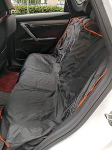 1件装黑色210T涤纶塔夫绸防水宠物汽车后座套 - 防尘防掉毛，适合狗狗外出、外出携带、外出时使用。 - 黑色 - 查看 7