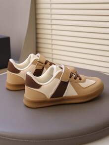 New Colorblock Retro Outdoor Sports Casual Sneakers For Boys And Girls - Apricot - View 5