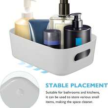 6pcs Desktop Organizer Storage Boxes, Plastic Containers For Home, Kitchen, Office, Shelves, Cabinet And Under Sink Organization - Storage Baskets - View 9