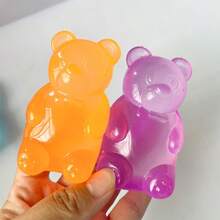1個麥芽糖熊壓力緩解玩具，擠壓玩具，柔軟玩具，壓力緩解玩具，節日/生日禮物，萬聖節/聖誕節禮物，兒童玩具，玩具，遊戲 - 彩色 - 查看 5