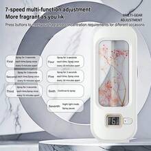 Máquina de aromaterapia, máquina automática de fragancias para el hogar, difusor de aceites esenciales, nebulizador para desodorización de cocina e inodoro - Aceite D;26 + 70 ml - Ver 4