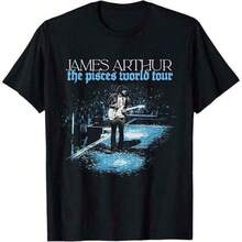 2026 Dam T-shirts med Haitisk Flagga, Vår Sommar Ny James Arthur Pisces World Tour Foto T-shirt, Exklusiva Mode T-shirts För Premiumfans, Unisex Casual Kortärmad, Ett Måste För Fans, Lämplig För Festivaler, Fester, Hemmakläder, Dagliga Pendlingar, Skolstart, 100% Bomull T-shirts, Ogenomskinliga, Perfekt För Aktiviteter & Som Present, Sommarskjortor För Tonåringar, Storlek 2Y-10Y, S-XXXL, Toppar För Pojkar, Barnkläder Pojkar, Barnkläder Flickor, Herr T-shirt, Perfekt Present Till Miljödagen, Fars Dag och Sista Skoldagen, Matchande Kläder För Föräldrar Och Barn. - Svart - Visa 1