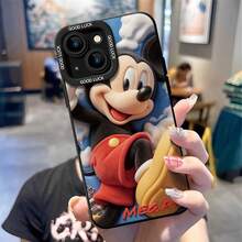 Disney Mickey Mouse Phone Case, "MEGA AIR" Protective Cover. Compatible With IPhone 17, 16, 15, 14, 13, 12, 11 Pro Series And Galaxy S22, S23, S24, S25 Models, Featuring A Close-Up Of Mickey Mouse In Plush Texture Against A Blue Sky Background With Clouds, Perfect For Classic Disney Fans, Ideal For Birthdays, Holidays, Anniversaries, Graduation Gifts, Or Any Special Occasion To Surprise Family, Friends, Classmates, And Loved Ones. - màu đen - Xem 2