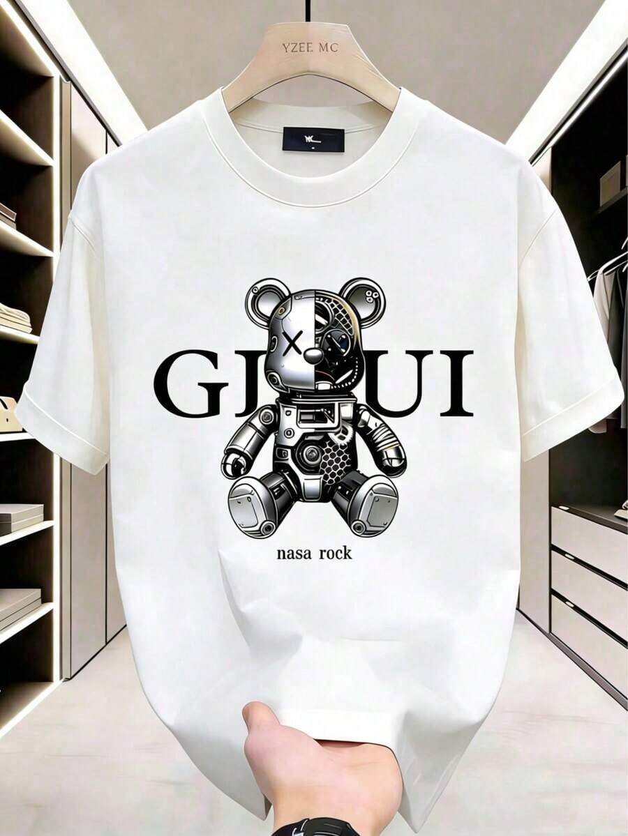 Modern, Elegant And Timeless Classic T-Shirts USA-Shirt-LeeS/ New Casual T-Shirts For Men And Women Unisex - 白色 2 - 查看 1