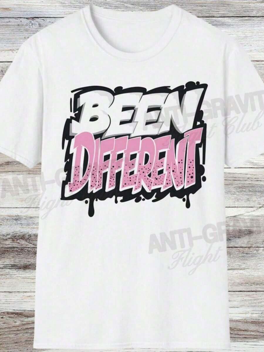 Camiseta Retro 5 Rosa Suave - Blanco - Ver 1