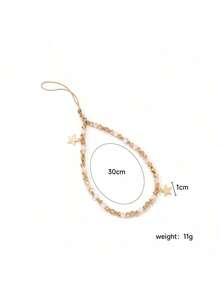 1pc Ins Personalized Star Pendant Colorful Crystal Phone Chain Fashion Phone Case Pendant Creative Color Pendant - Multicolor - View 7