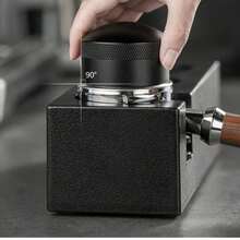 SOKANY Distributor Bubuk Kopi Putar Multi-Ukuran 51/53/58mm, Jarum Stainless Steel, Efektif Memecah Gumpalan, Mendistribusikan Bubuk Kopi Secara Merata, Desain Anti-Selip Pola Berlian, Cocok Untuk Bar Rumahan, Kafe, dan Lainnya - Hitam - View 6