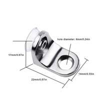 Bộ 6 giá đỡ kệ có giác hút, kẹp cố định tủ, giá đỡ ván kệ điều chỉnh được, giá đỡ kệ kính cho tủ quần áo. - 6 cái - Xem 2