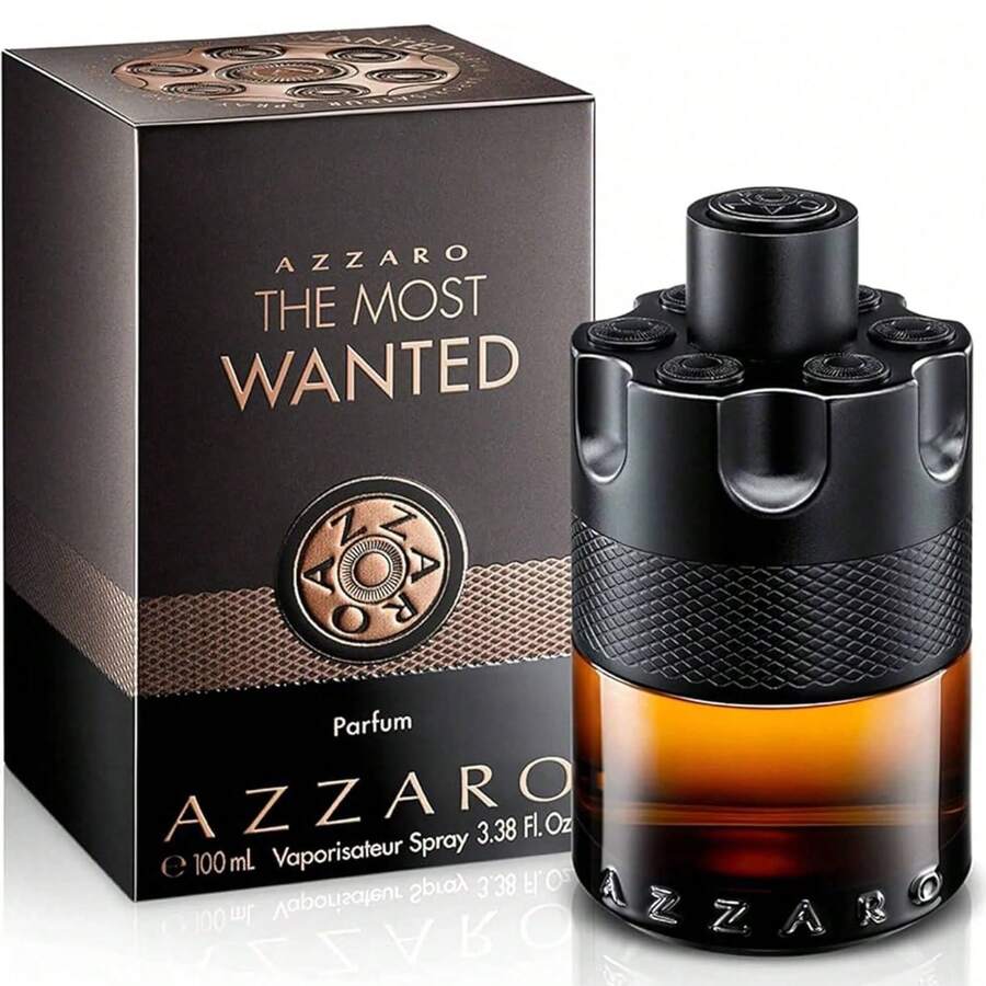 Azzaro The Most Wanted Parfum Spray For Men 3.4oz 100ml Luxury Warm Sweet Spicy Fragrance Long Lasting Bold Masculine Scent Vanilla Caramel Amber Notes Designer Cologne For Evening Date Night Special Occasions Premium Signature Perfume Gift Idea For Him - 3.4盎司/100毫升 - 查看 1