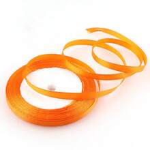 25碼 1/4" 6mm 超薄緞面絲帶，聚酯纖維純色布料，適用於婚禮派對聖誕生日禮物包裝、髮飾蝴蝶結、DIY手工花束裝飾 - 多色 - 查看 23