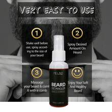 MELAO Beard Detangler Spray 50ml - Leave-In Conditioner For Men, Softens & Hydrates Beard, Reduces Frizz & Tangles - 50ml - View 5
