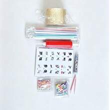 Juguete de estrés de masilla Nano, set de alivio de estrés con burbujas de soplado de pegamento Nano DIY, suministros de scrapbooking (empaque aleatorio, accesorios y bomba de aire de color aleatorio) - Multicolor - Ver 2